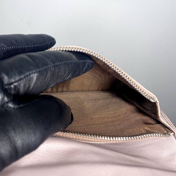 Miu Miu Nappa Leather Geometric Quilted Studded Turnlock Trifold Wallet - Picture 8 of 15